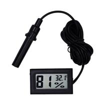 Termômetro Higrômetro Digital LCD Interno Mini Medidor De Temperatura E Umidade Com Sonda Externa