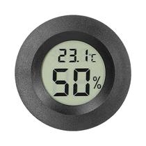 Termômetro Higrômetro Digital LCD Mini Redondo Para Uso Interno Medidor De Temperatura E Umidade Termômetro Higrômetro Digital LCD Mini Redondo Para Uso Interno Medidor De Temperatura E Umidade