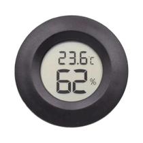 Termômetro Higrômetro Digital LCD Redondo Mini Para Uso Interno Medidor De Temperatura E Umidade Termômetro Higrômetro Digital LCD Redondo Mini Para Uso Interno Medidor De Temperatura E Umidade