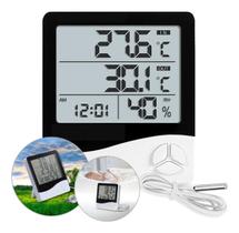Termômetro Higrômetro Digital Medidor De Temperatura Termo Termômetro Higrômetro Digital Medidor De Temperatura Termo