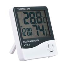 Termômetro Higrômetro Medidor de Temperatura Umidade Interno e Externo HTC-1 - Thata Esportes