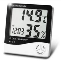 Termômetro Higrômetro Relógio Digital Medidor Interno/Extern - Exbrom