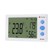 Termômetro higrômetro relógio minipa mt-241 a sensor externo