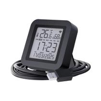 Termômetro Higrômetro WiFi Inteligente Com Controle Remoto IR Para Sensor De Temperatura E Umidade Termômetro Higrômetro WiFi Inteligente Com Controle Remoto IR Para Sensor De Temperatura E Umidade