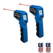 Termômetro infravermelho AHOSOUTLY Temperature Gun, pacote com 2 unidades, azul Termômetro infravermelho AHOSOUTLY Temperature Gun, pacote com 2 unidades, azul