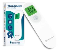 Termômetro Infravermelho Digital Dellamed Adulto e Pediátrico Medidor de Temperatura Termômetro Infravermelho Digital Dellamed Adulto e Pediátrico Medidor de Temperatura