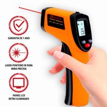 Termômetro Infravermelho Laser com Certificado de Calibração Medição Temperatura -50 á 400 C Sem Contato - Instrucorp IC-1520