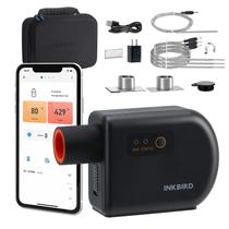 Termómetro Inkbird ISC-027BW Wi-Fi Bluetooth con Ventilador para Ahumador BBQ
