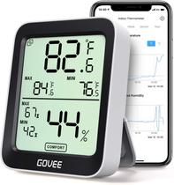 Termômetro inteligente com bluetooth, display LCD grande e alertas de notificação - Govee