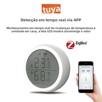 Termômetro Inteligente Para Interiores, Sensor De Umidade Com Display LCD, Tuya ZigBee, Google Home,