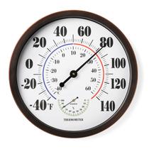 Termômetro LUBYBG de parede 30 cm, números grandes, para uso interno e externo Termômetro LUBYBG de parede 30 cm, números grandes, para uso interno e externo