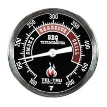 Termômetro para Churrasco Tel-Tru BQ300, mostrador preto de 3 polegadas com zonas, haste de 6,35 cm, 38-260 graus Celsius Termômetro para Churrasco Tel-Tru BQ300, mostrador preto de 3 polegadas com zonas, haste de 6,35 cm, 38-260 graus Celsius