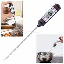 Termômetro para Cozinha com Ponta Fina, Estojo e Tela LCD Prático e Resistente 33204