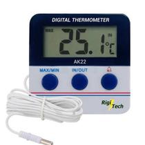Termômetro Para Freezer E Geladeira + Certificado - Akso