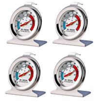 Termômetro para refrigerador e freezer, pacote com 4 unidades LinkDM, mostrador grande