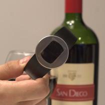 Termômetro para Vinho de Encaixe em Aço Inox Wine Time - Desembrulha