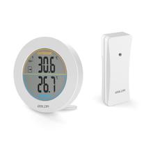 Termômetro sem fio Max/Min Grava Indicador de Tendência Monitor LCD Display Parede Digital para Sensor de Medidor de Temperatura da Mesa - Branco