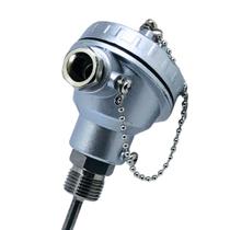 Termopar Pt100 Sensor de Temperatura 3 Fios Haste 6 x 100mm Com Cabeçote Pequeno Rosca 1/2 Bsp