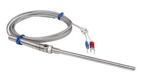 Termopar tipo j modelo wrjt-03 haste 5x100mm cabo 3 metros 0 - 600 graus