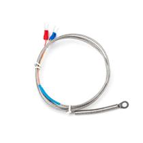 Termopar tipo j terminal olhal furo 6mm cabo 2 metros Termopar tipo j terminal olhal furo 6mm cabo 2 metros