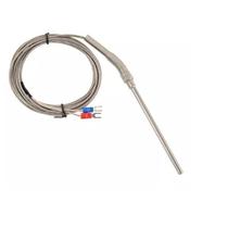 TERMOPAR TIPO K RANGE - 0 A 800 HASTE COMP. 100M DIÂMETRO 5MMbM ROSCA 8MM CABO 3 METROS TERMOPAR TIPO K RANGE - 0 A 800 HASTE COMP. 100M DIÂMETRO 5MMbM ROSCA 8MM CABO 3 METROS