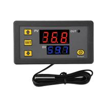 Termostato Digital De Controle De Temperatura 12V 24V Com Display LED Controle De Aquecimento E