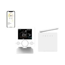 Termostato Inteligente Programável WiFi Tuya Com Receptor Sem Fio Para Aquecimento De Caldeira,