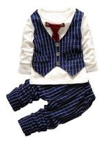 Terno Conjunto Social Masculino Infantil Pajem Camisa Colete