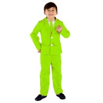 Terno de festa Dress Up America, 3 peças para crianças em verde, tamanho P