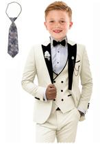 Terno de smoking Tesscy Boys, roupa de casamento formal, tamanho 2T