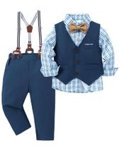 Terno formal ZOEREA, roupa de formatura de casamento para meninos, azul, de 9 a 10 anos