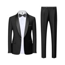 Terno Masculino Casual De Negócios Para Casamento E Festa, Tamanhos M-6XL, Blazer, Colete E Calça De
