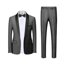 Terno Masculino Casual De Negócios Para Casamento E Festa, Tamanhos M-6XL, Blazer, Colete E Calça De