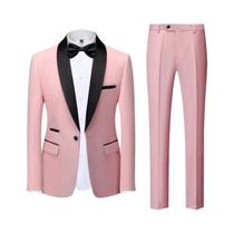 Terno Masculino Casual De Negócios Para Casamento E Festa, Tamanhos M-6XL, Blazer, Colete E Calça De