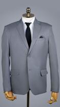 Terno masculino estilo moderno tecido microfibra - Cor Cinza médio Terno masculino estilo moderno tecido microfibra - Cor Cinza médio