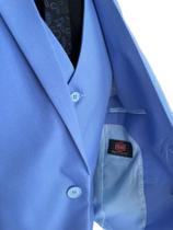 Terno Masculino Slim Azul Bebe -Paleto + Calça- Lançamento 2023