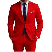 Terno Masculino Slim Fit Social Premium Paletó e Calça Envio Imediato