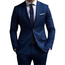 Terno Masculino Slim Fit Social Premium Paletó e Calça Envio Imediato
