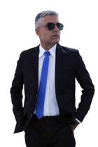 Terno masculino Slim Italiano Microfibra Acetinado Preto PALETÓ 50 CALÇA 44