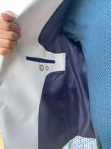 Terno Masculino Slim Microfibra Cinza Claro - Social Padrão Premium - 2024 Terno Masculino Slim Microfibra Cinza Claro - Social Padrão Premium - 2024