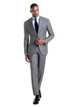 Terno Masculino Slim Oxford Inovatore Cinza Claro Jordhan