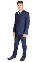 Terno Masculino Slim Oxford - Marinho - Para todas as ocasiões Terno Masculino Slim Oxford - Marinho - Para todas as ocasiões