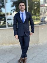 Terno Masculino Slim Poliviscose Azul Marinho Terno Masculino Slim Poliviscose Azul Marinho