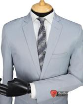 Terno Microfibra cinza claro colmeia