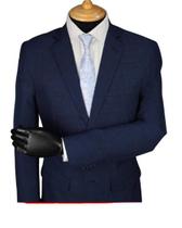 Terno Microfibra marinho padrão melange Terno Microfibra marinho padrão melange