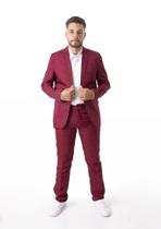 Terno Oxford Slim Masculino Social 9 Cores - Paleto+Calça Alves Alfaiataria