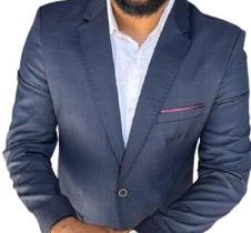 Terno Plus Size Azul quadriculado Terno Plus Size Azul quadriculado