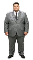 Terno Plus Size Premium - Cinza Melange tamanho:74