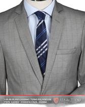 Terno Poliviscose cinza prime xadrez