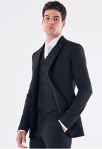 Terno Poliviscose Masculino Slim Black Elite